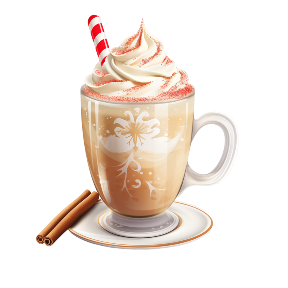 AI generated Cup of ice coffee icon, realistic style on transparent background png