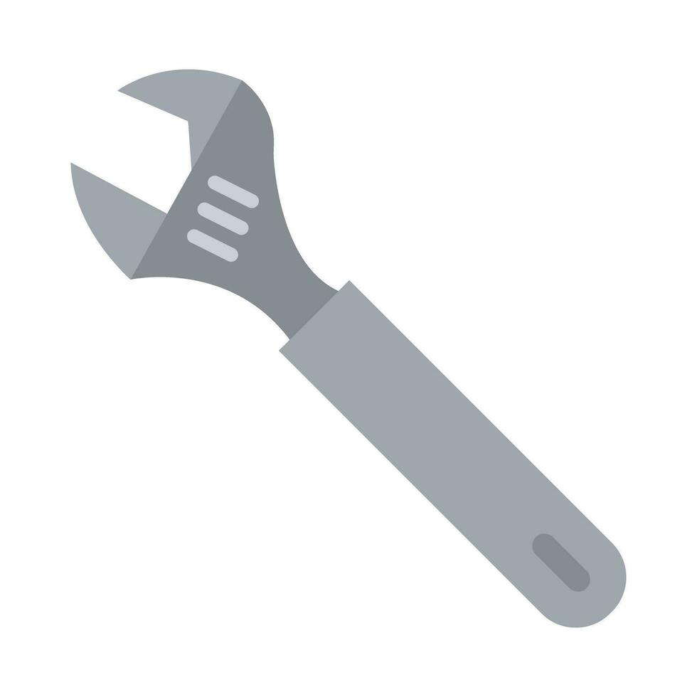 Adjustable Wrench Vector Flat Icon For Personal And Commercial Use.