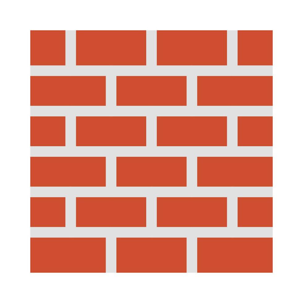 Brick Wall Vector Flat Icon For Personal And Commercial Use.