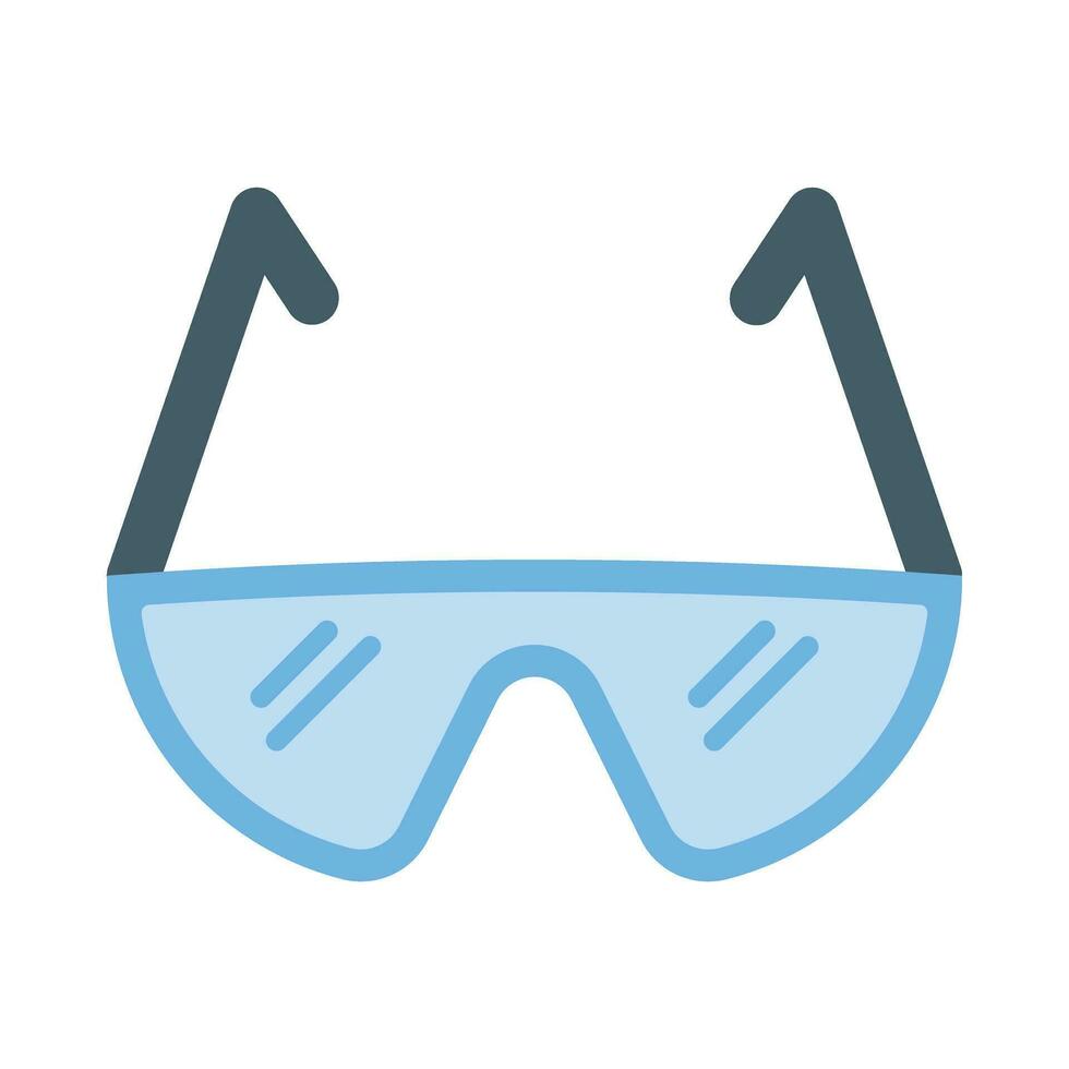 Safety Glasses Vector Flat Icon For Personal And Commercial Use