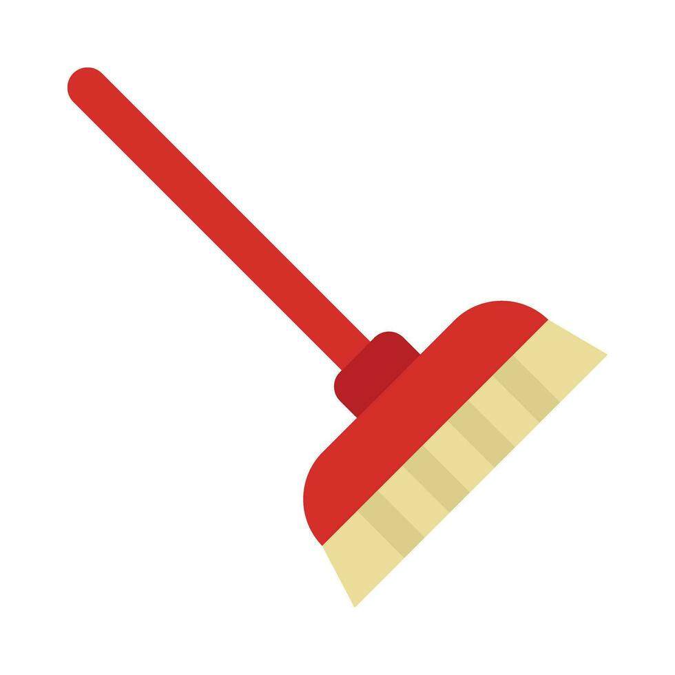 Broom Vector Flat Icon For Personal And Commercial Use.