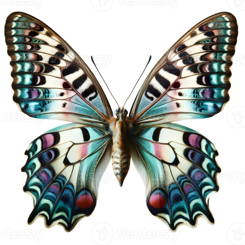 AI generated A stunning butterfly offered in PNG format with a transparent setting.