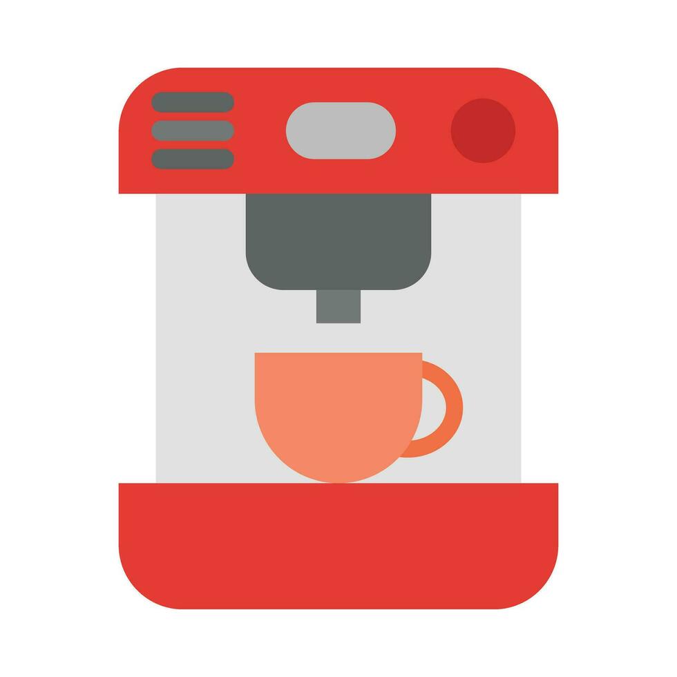 Coffee Machine Vector Flat Icon For Personal And Commercial Use.