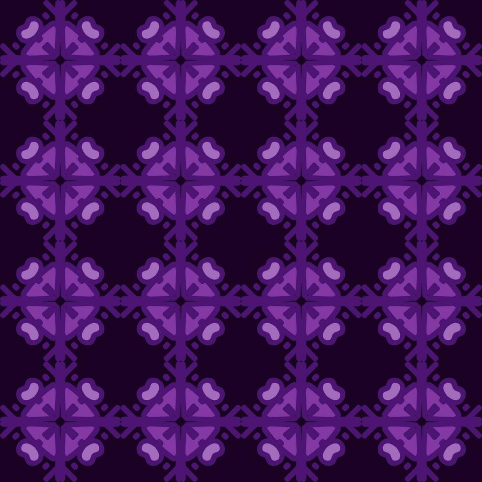 purple magenta violet lavender mandala art seamless pattern floral creative design background vector illustration