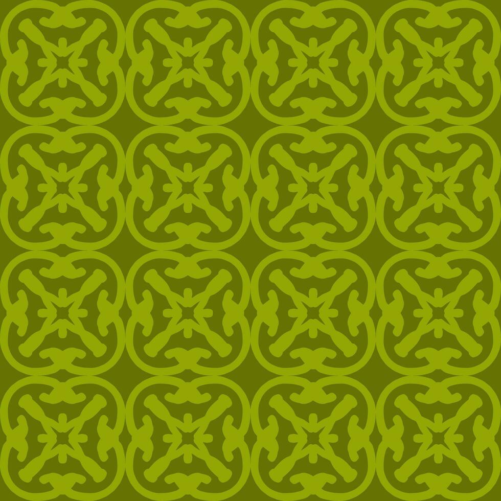 green olive mandala art seamless pattern floral creative design background vector illustration