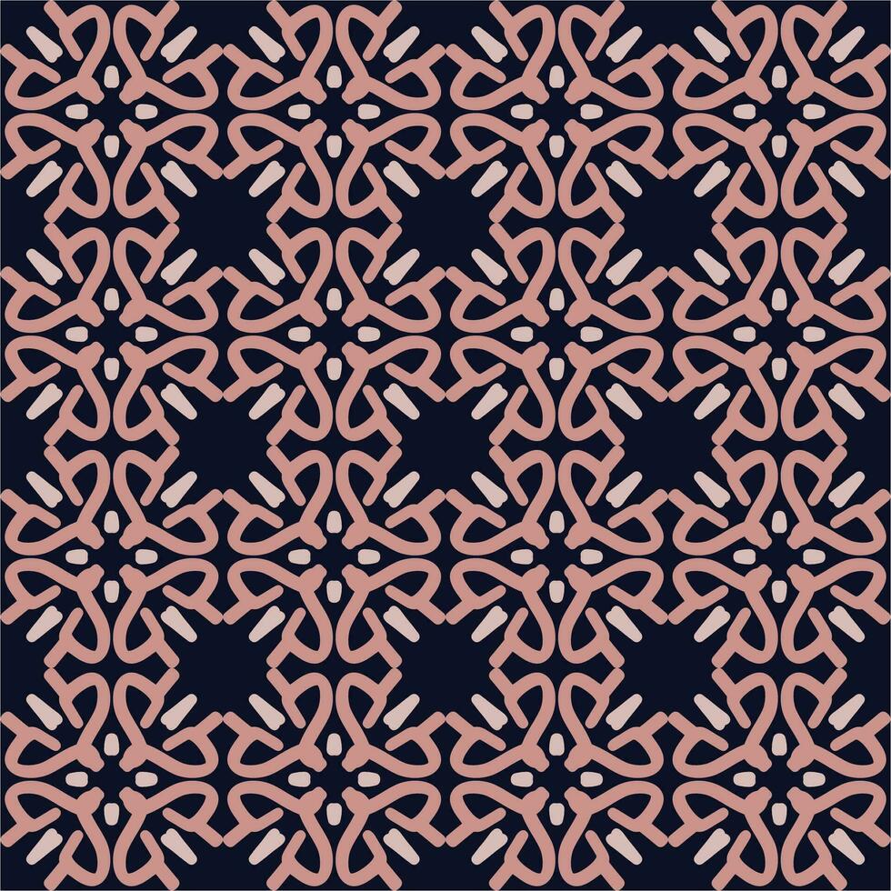 blue purple pink pastel mandala art seamless pattern floral creative design background vector illustration