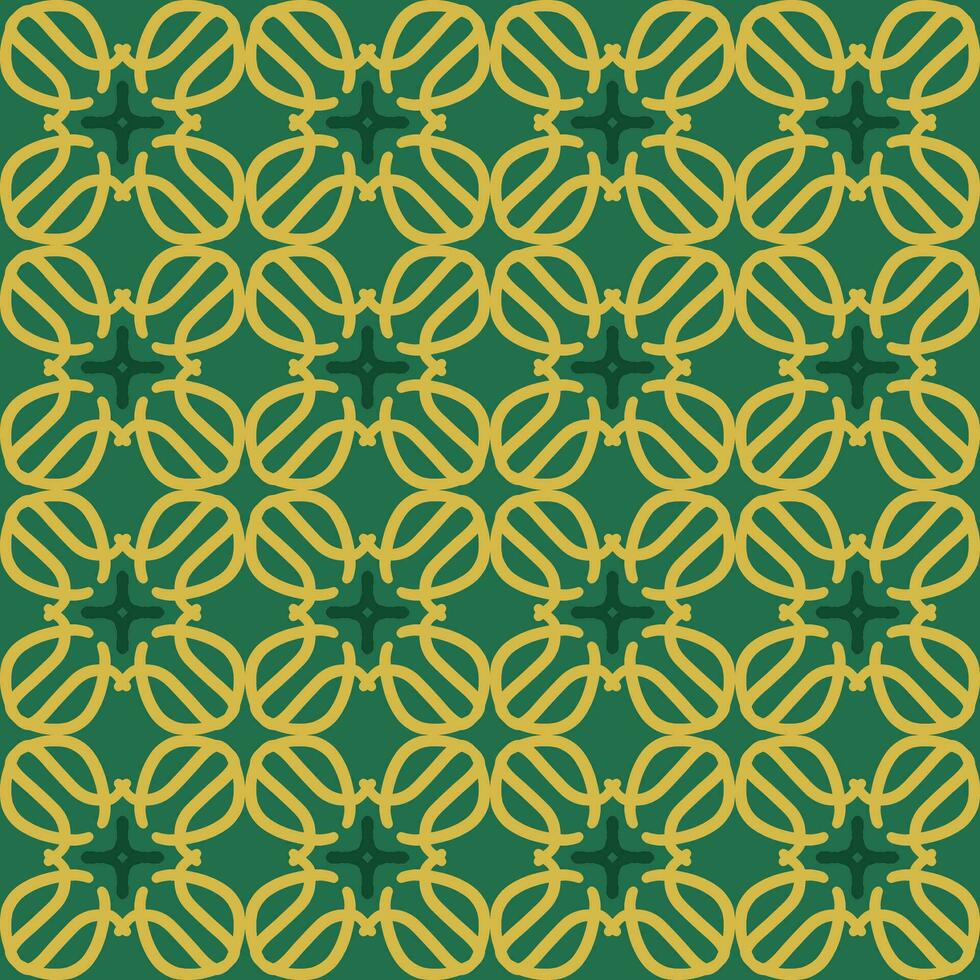 verde aceituna amarillo mandala Arte sin costura modelo floral creativo diseño antecedentes vector ilustración