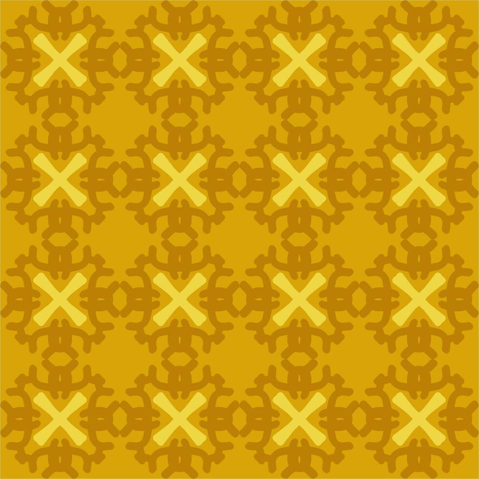 yellow sun mandala art seamless pattern floral creative design background vector illustration