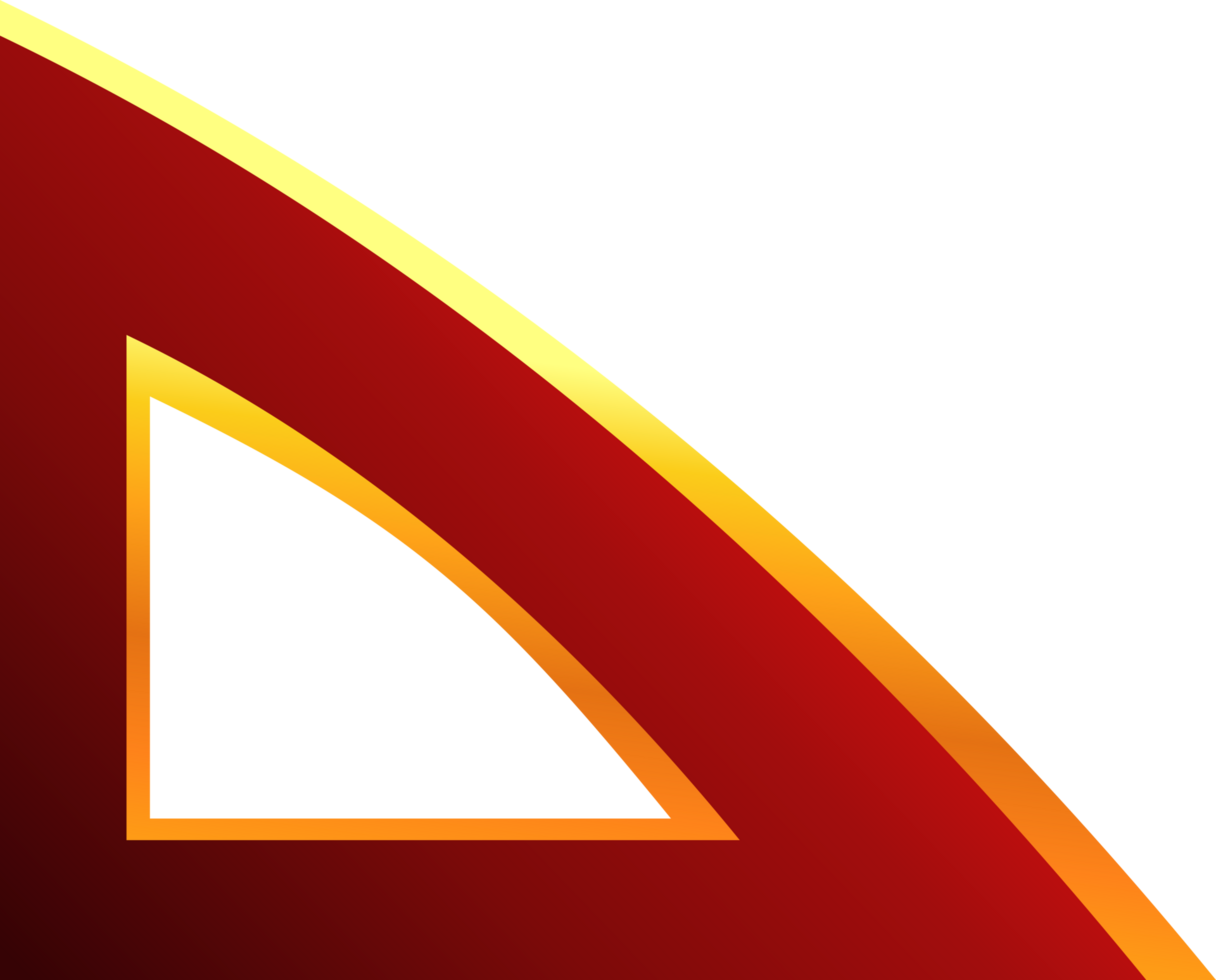Red with gold stripe corner. Corner design element png