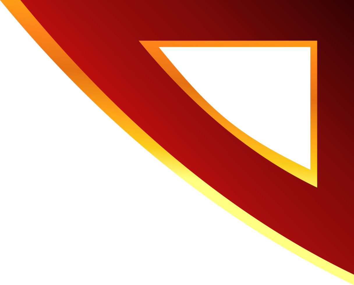 Red with gold stripe corner. Corner design element png