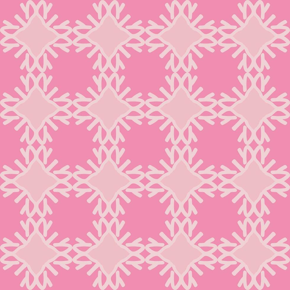 red magenta violet pink mandala art seamless pattern floral creative design background vector illustration