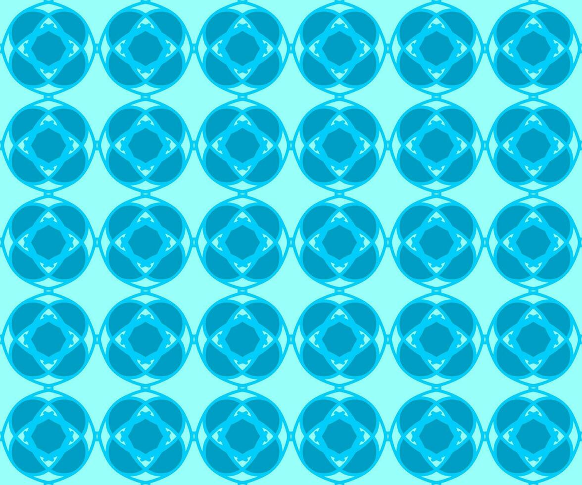 blue turquoise aqua menthe vintage floral interior seamless flat design background vector illustration