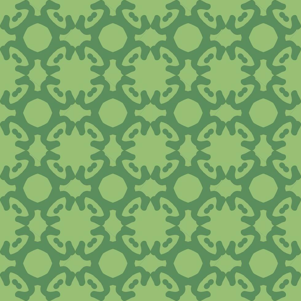 seamless pattern green mint olive forest mandala floral creative design background vector illustration