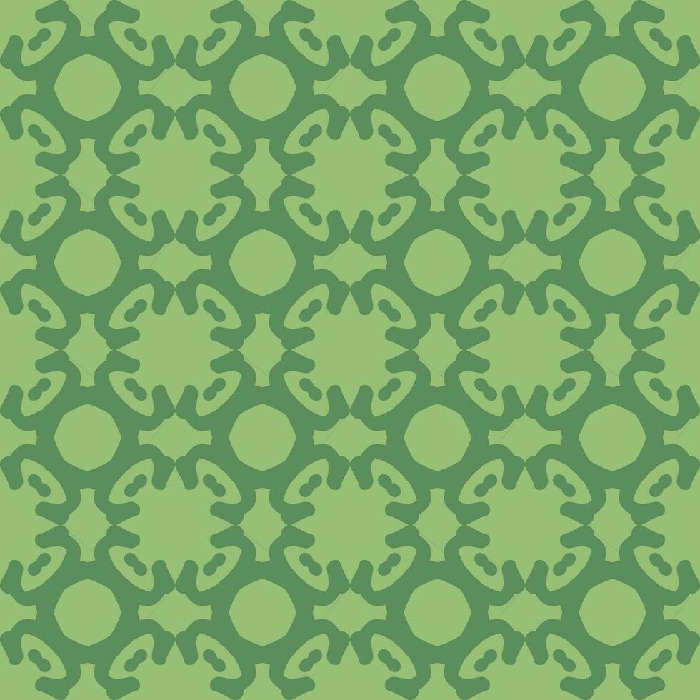 seamless pattern green mint olive forest mandala floral creative design background vector illustration