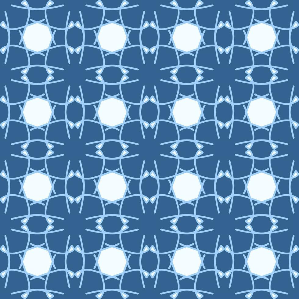 blue turquoise aqua menthe vintage floral interior seamless flat design background vector illustration