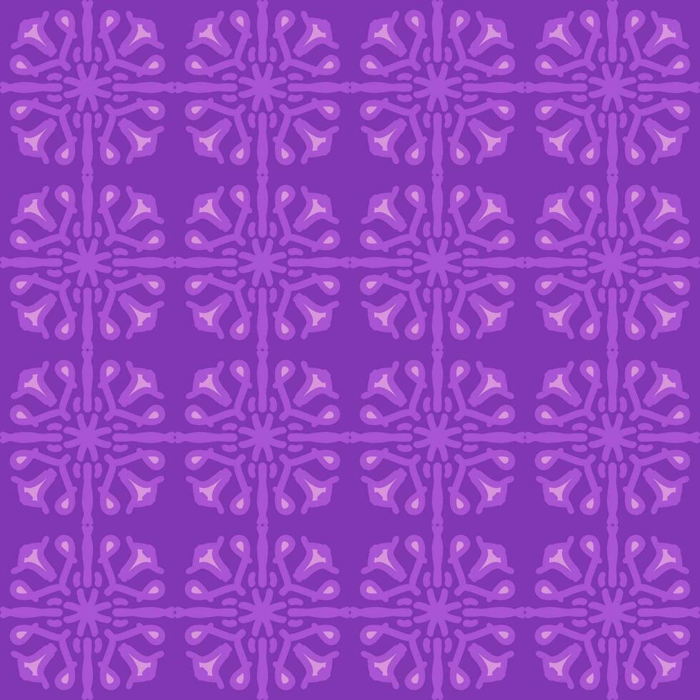 purple magenta violet lavender mandala art seamless pattern floral creative design background vector illustration
