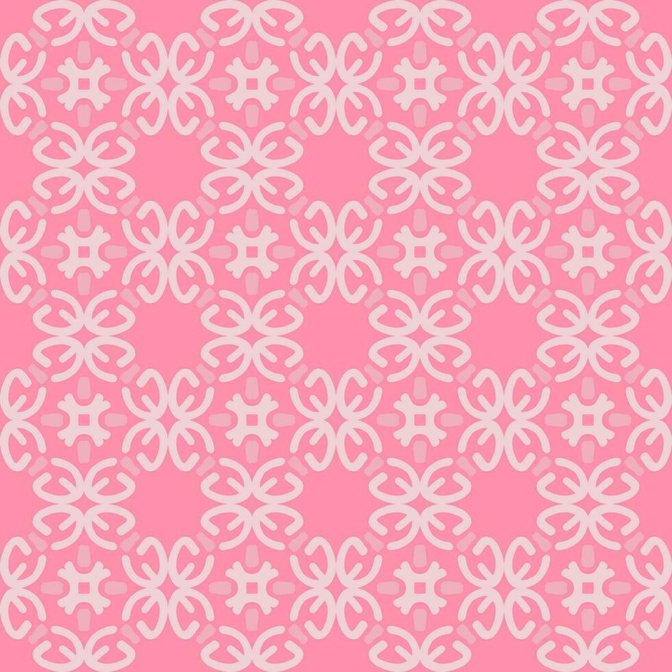 red magenta violet pink mandala art seamless pattern floral creative design background vector illustration