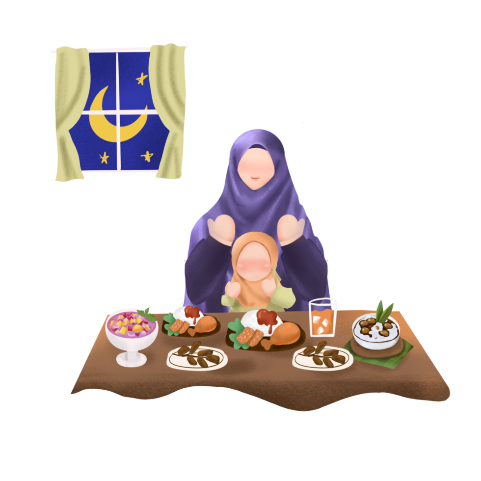 iftar Ramadan illustrazione png