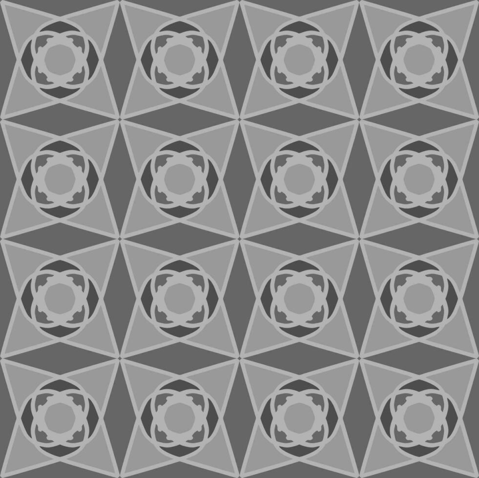 seamless pattern grey mandala interior flat design background vector illustration