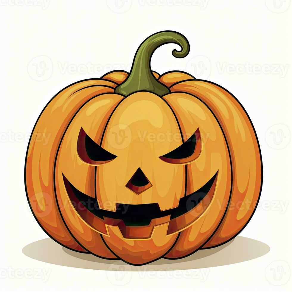AI generated Halloween object on white background. AI Generated photo