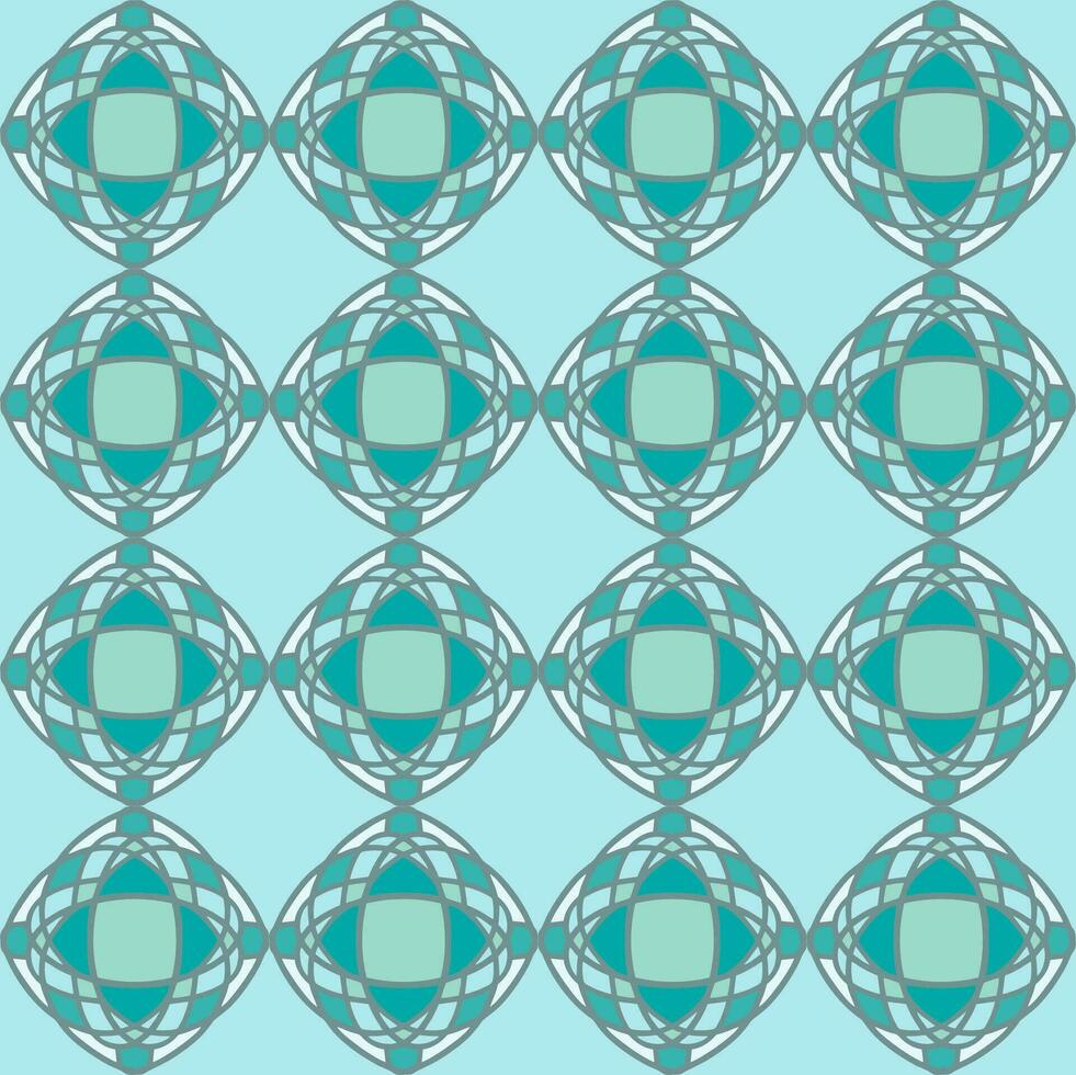 azul turquesa agua menthe Clásico floral interior sin costura plano diseño antecedentes vector ilustración