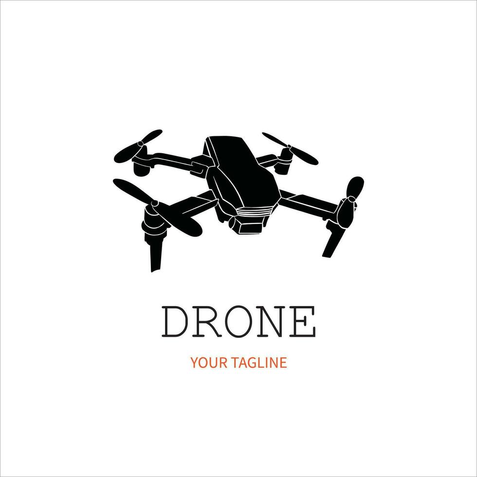 logotipo vectorial de drones. icono moderno de drones. signo de icono de drone para logotipo vector