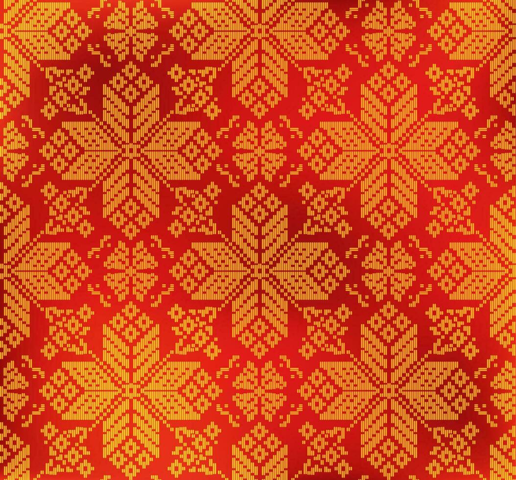 tradicional Songket motivo desde palembang vector