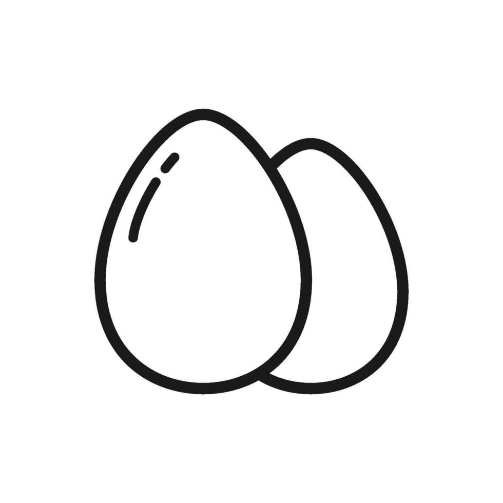 huevo icono, frito huevo vector icono