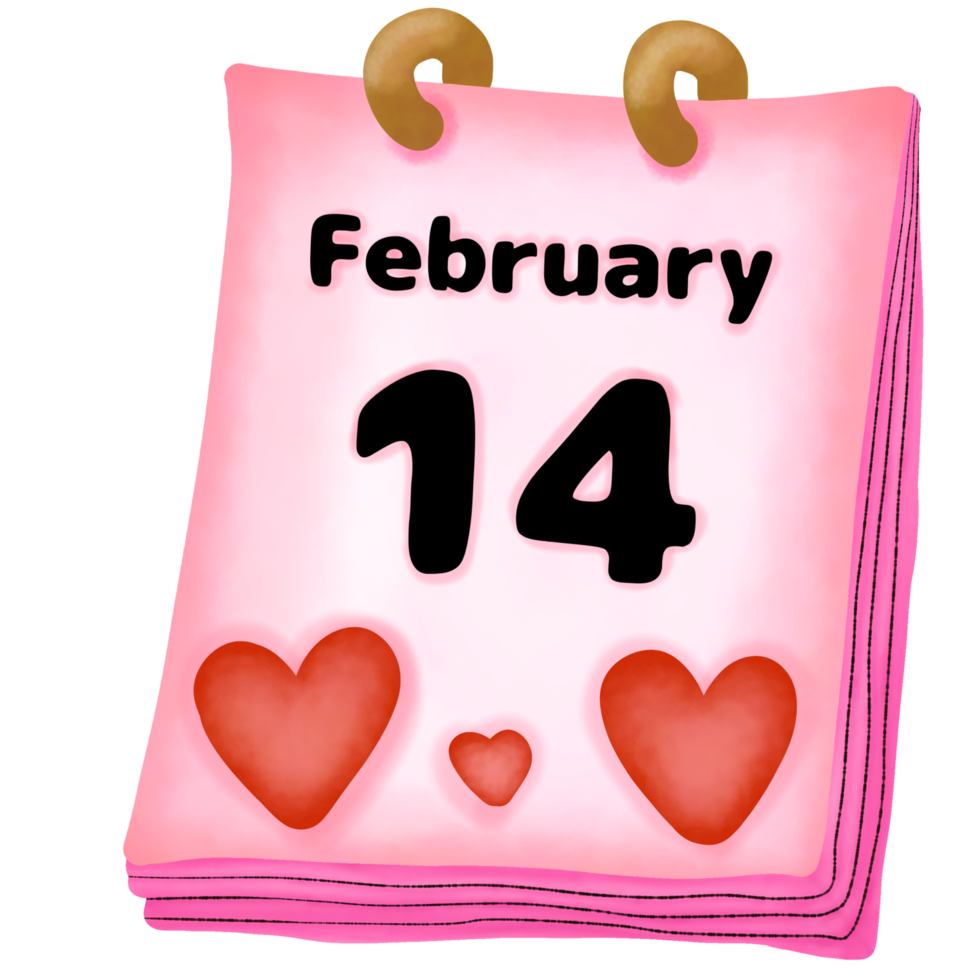 Calendar of love png