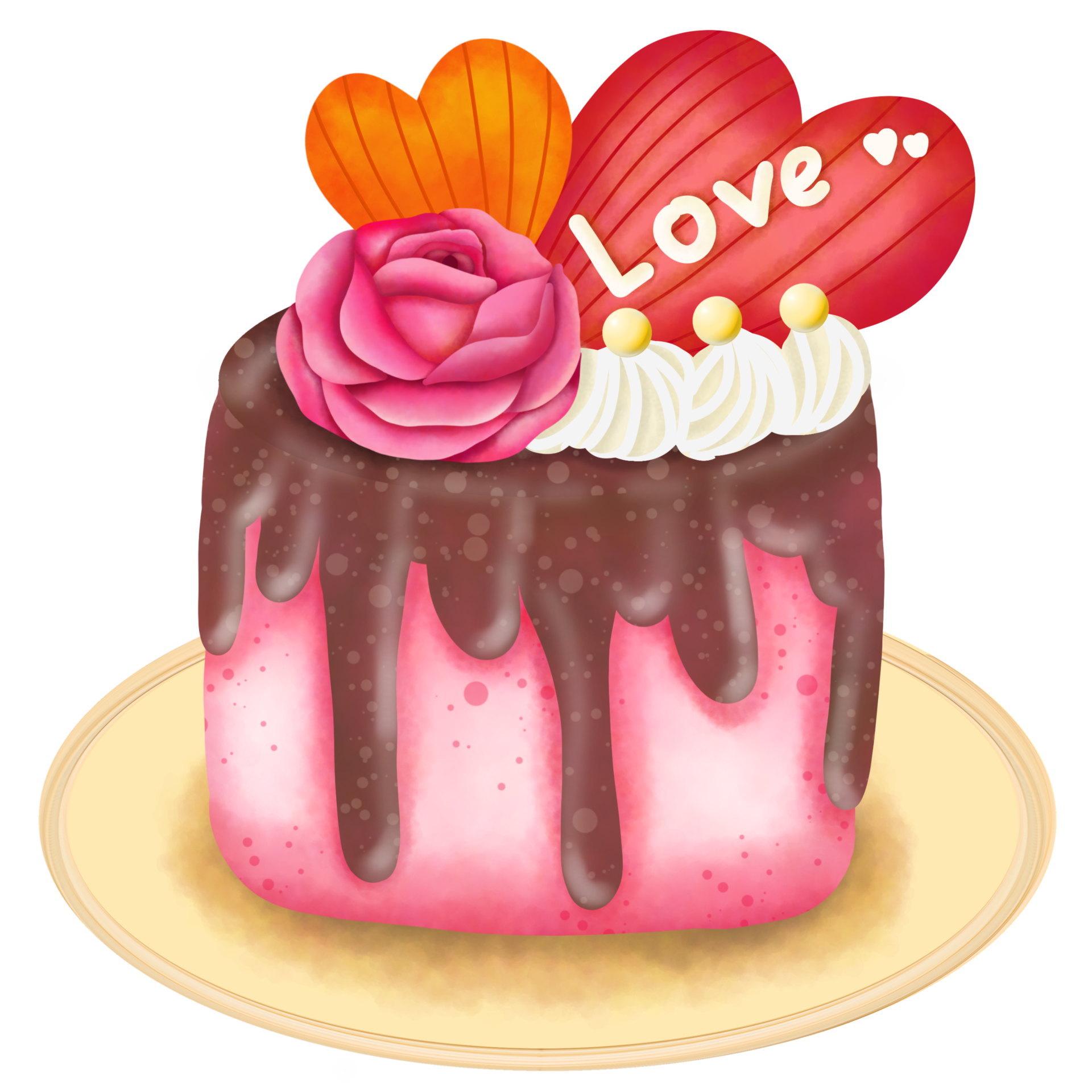 Valentine cake of love 35922578 PNG