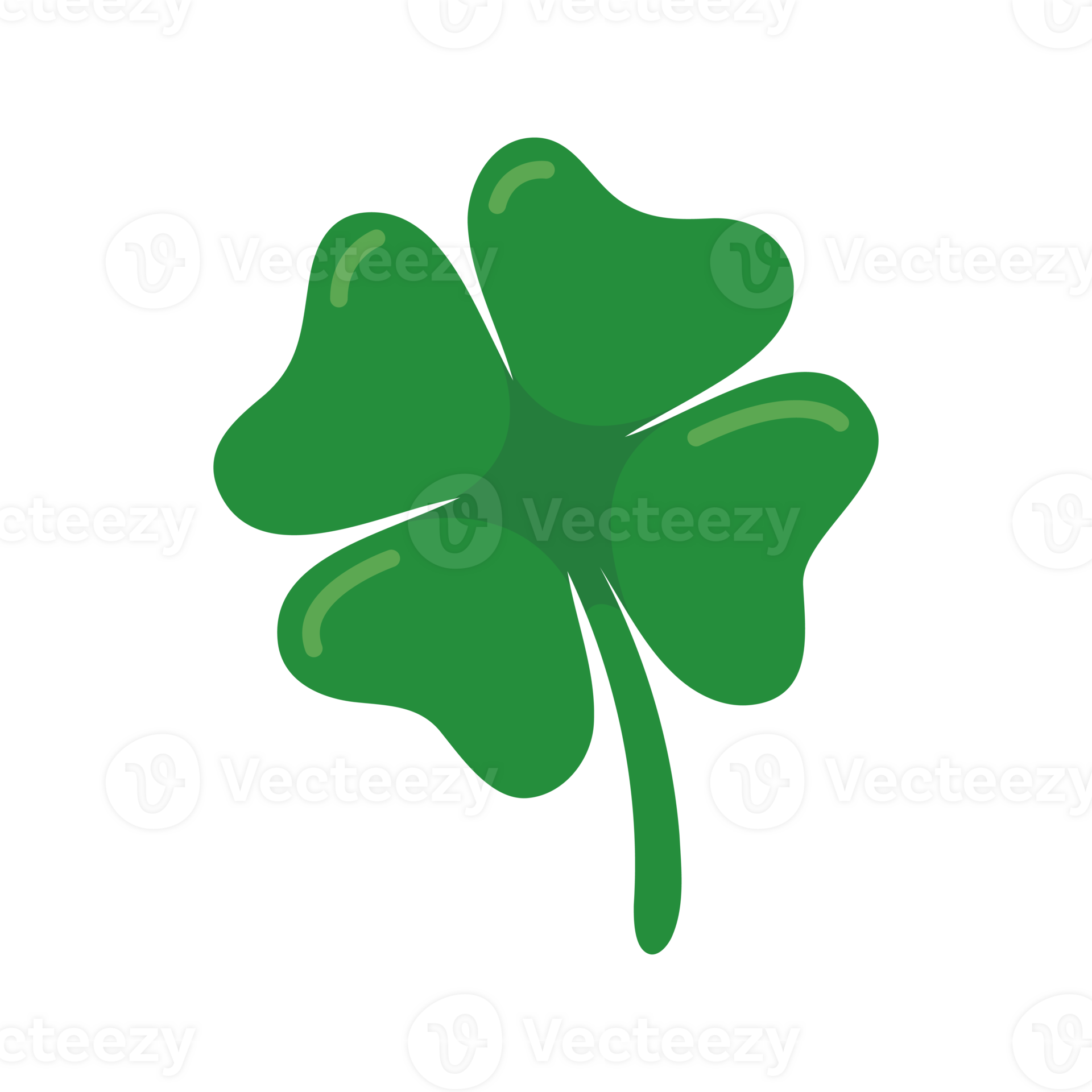 green four leaf clover Symbol of good luck at St.Patrick's festival