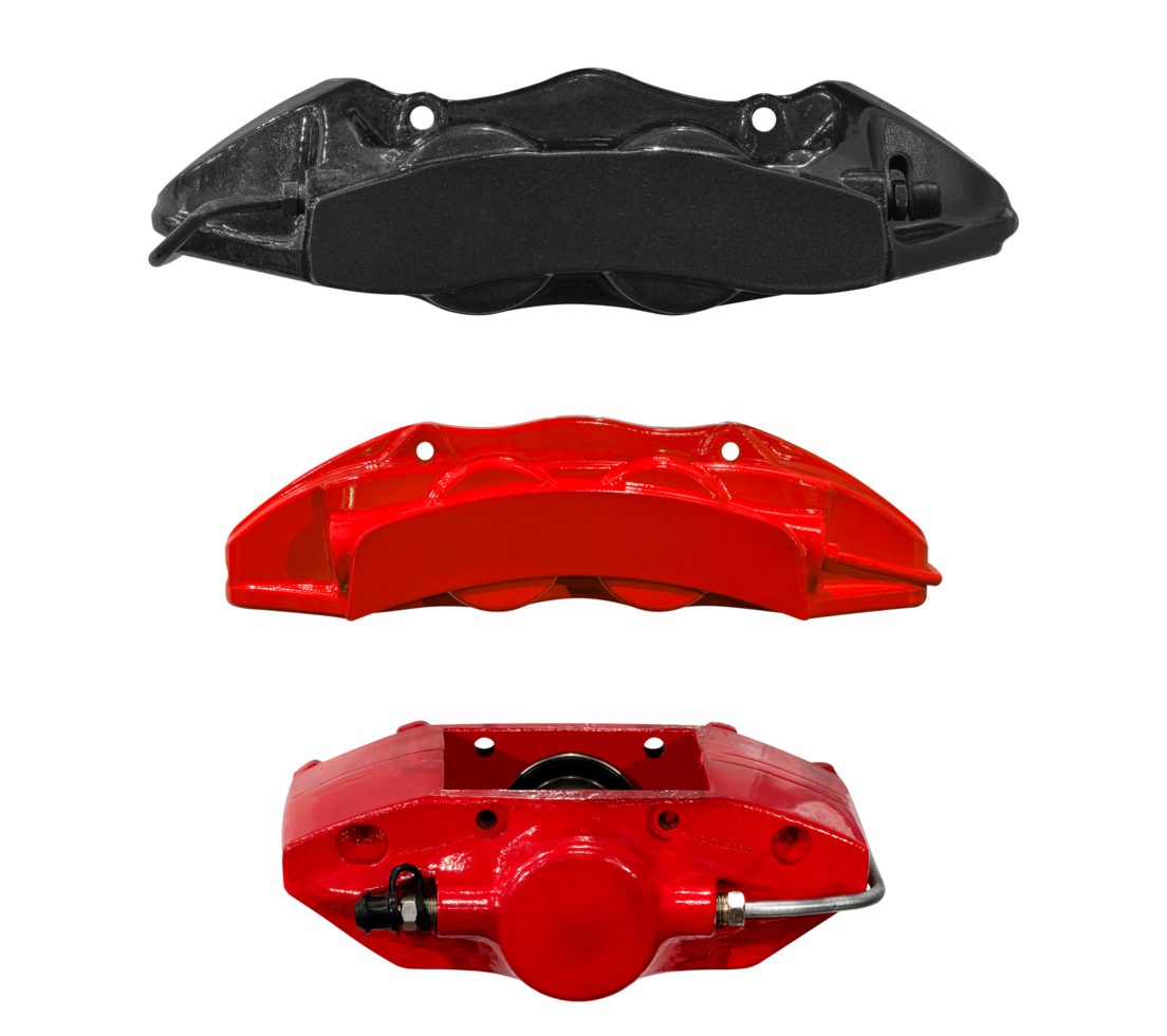 Collection set car brake caliper png