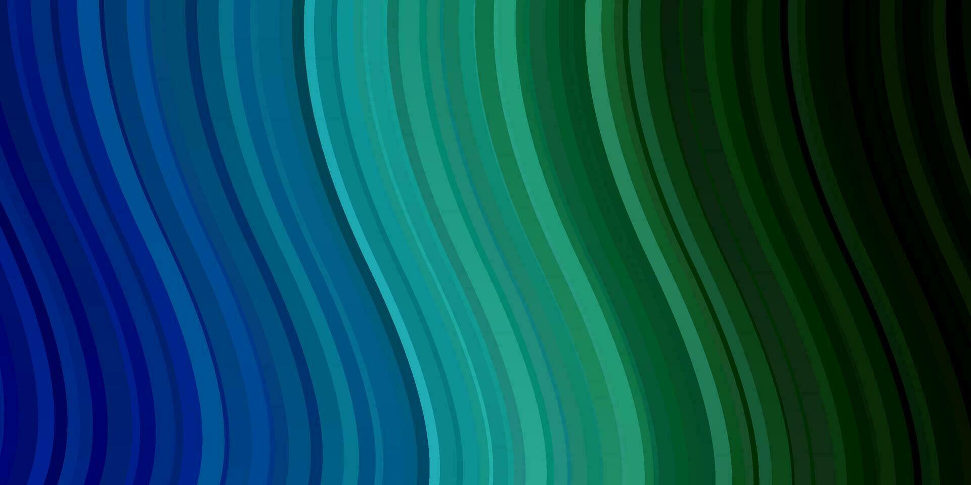 Light Blue, Green vector backdrop with bent lines.