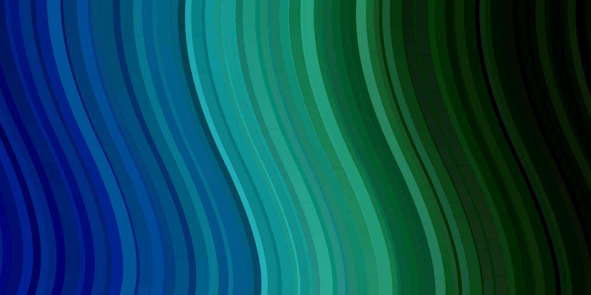 Light Blue, Green vector backdrop with bent lines.