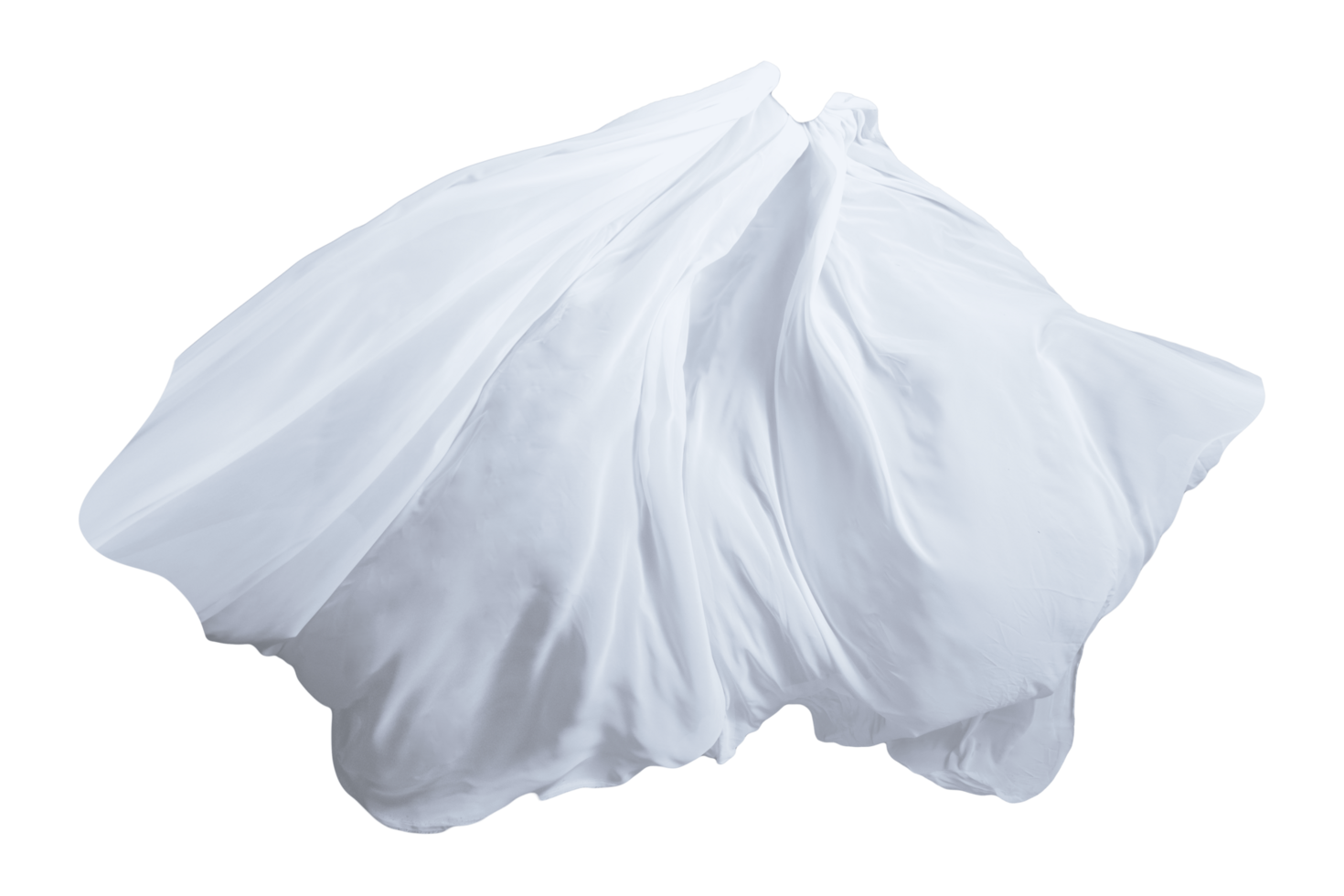 White flying fabrics Free 35922966 PNG