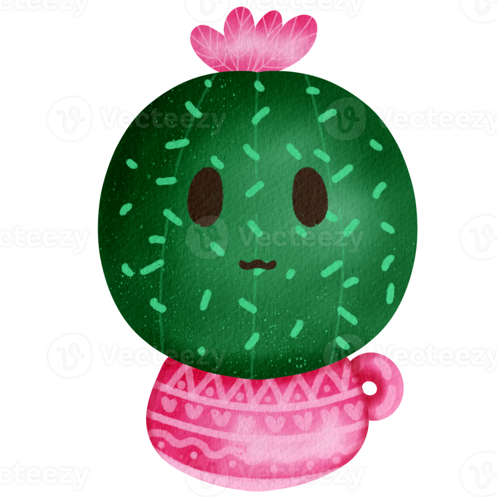 Cactus watercolor Clipart png