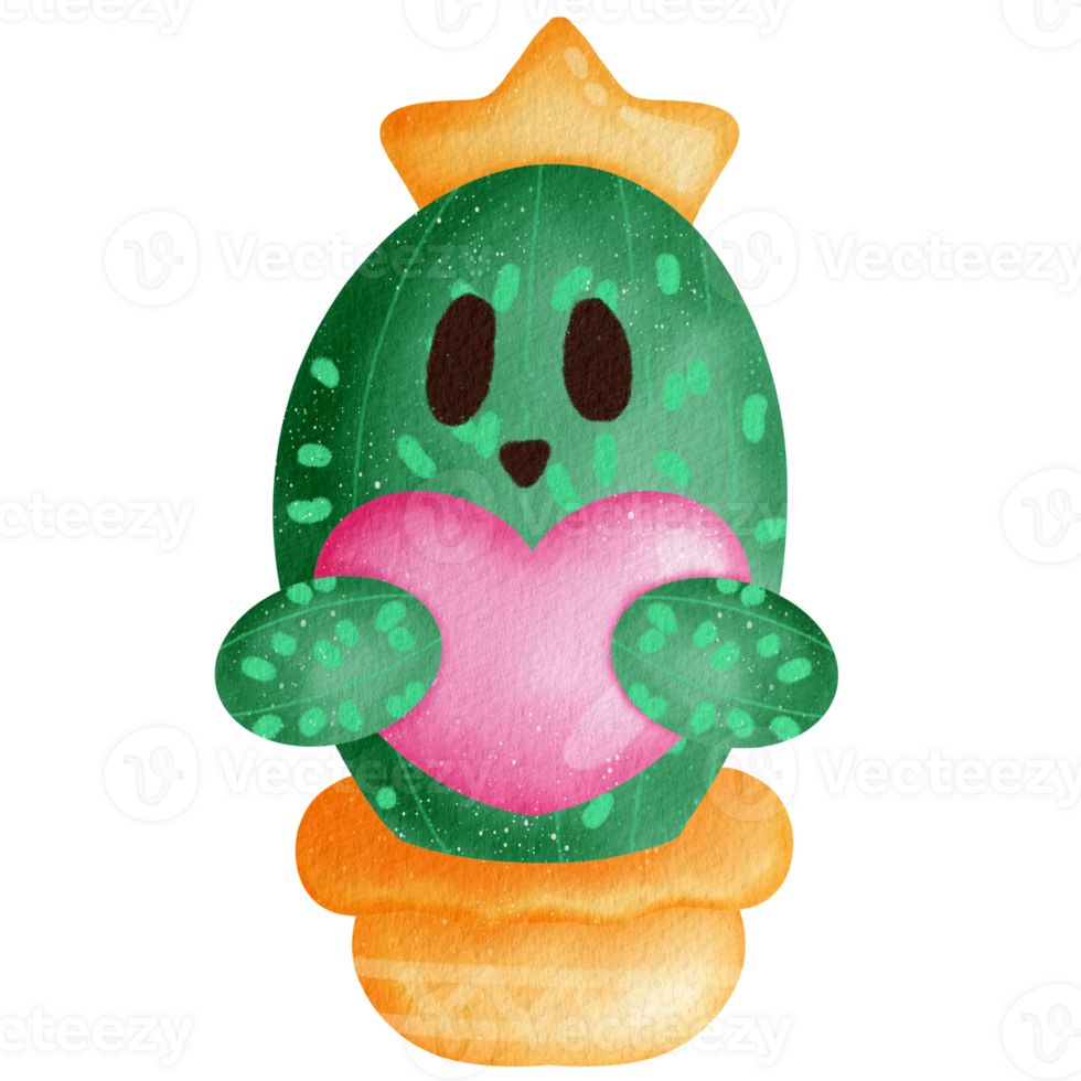 Cactus watercolor Clipart png