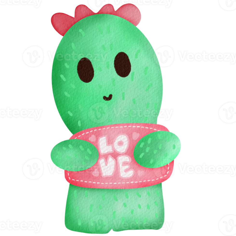 Cactus watercolor Clipart png