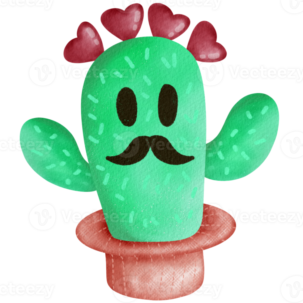 Cactus watercolor Clipart png