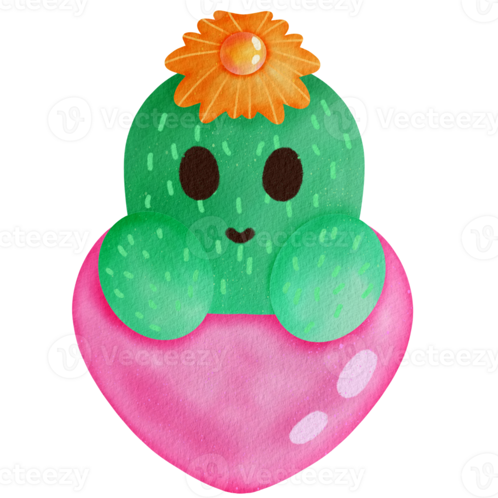 Cactus watercolor Clipart png