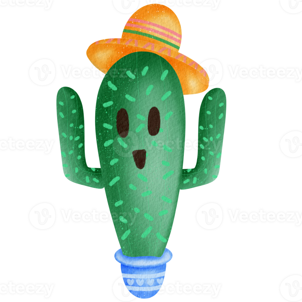 Cactus watercolor Clipart png