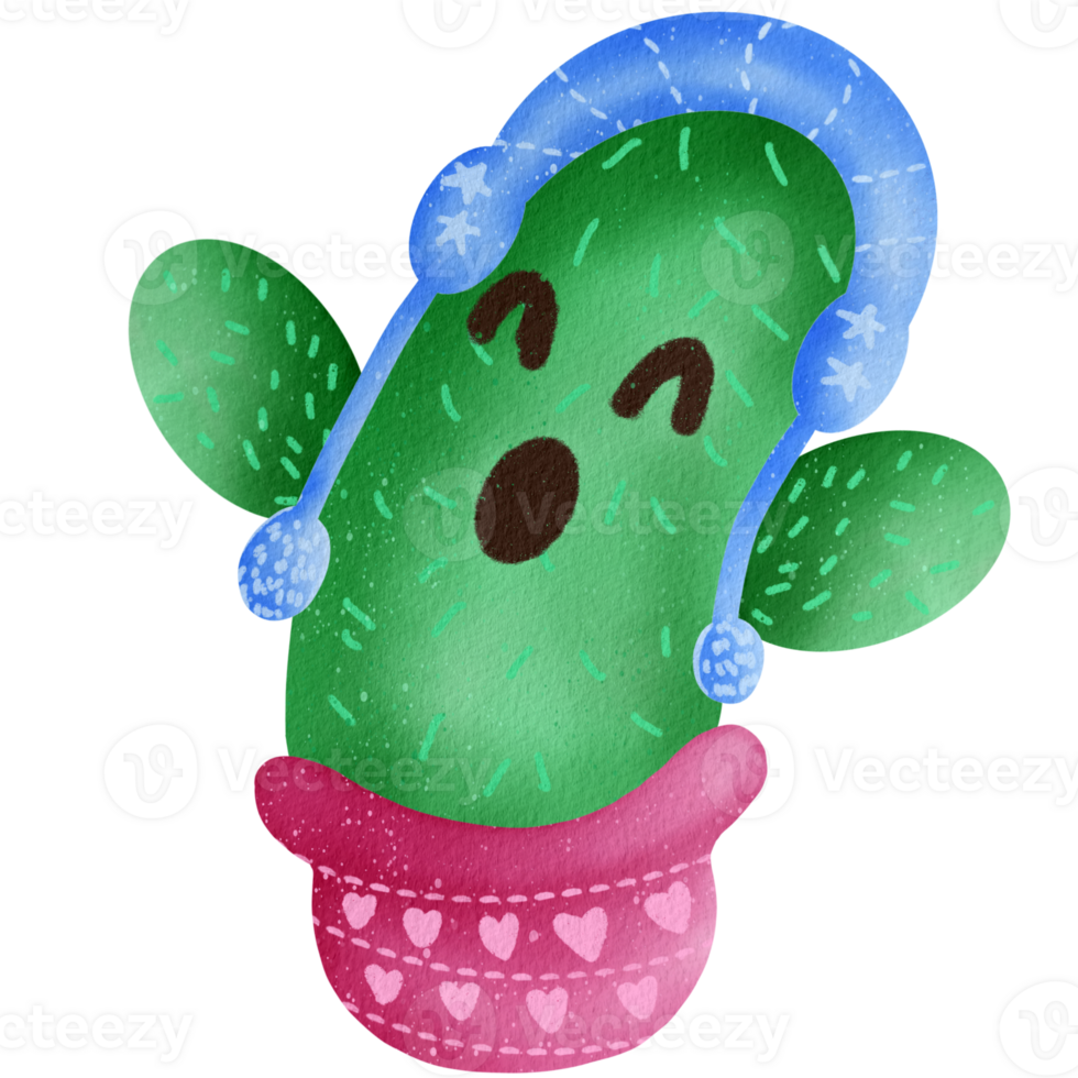 Cactus watercolor Clipart png