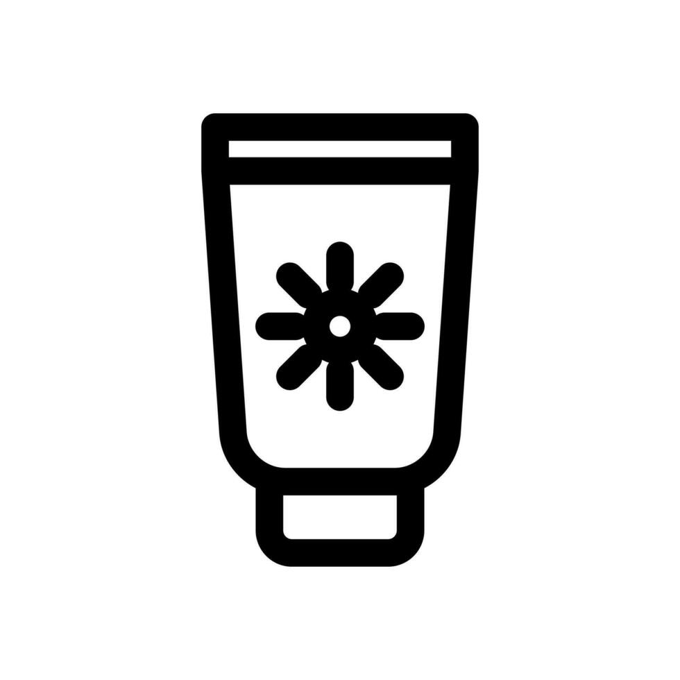 Sunscreen icon design template vector