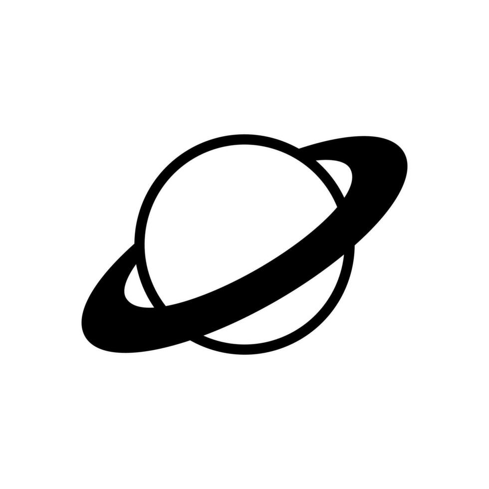 Saturn icon design template vector