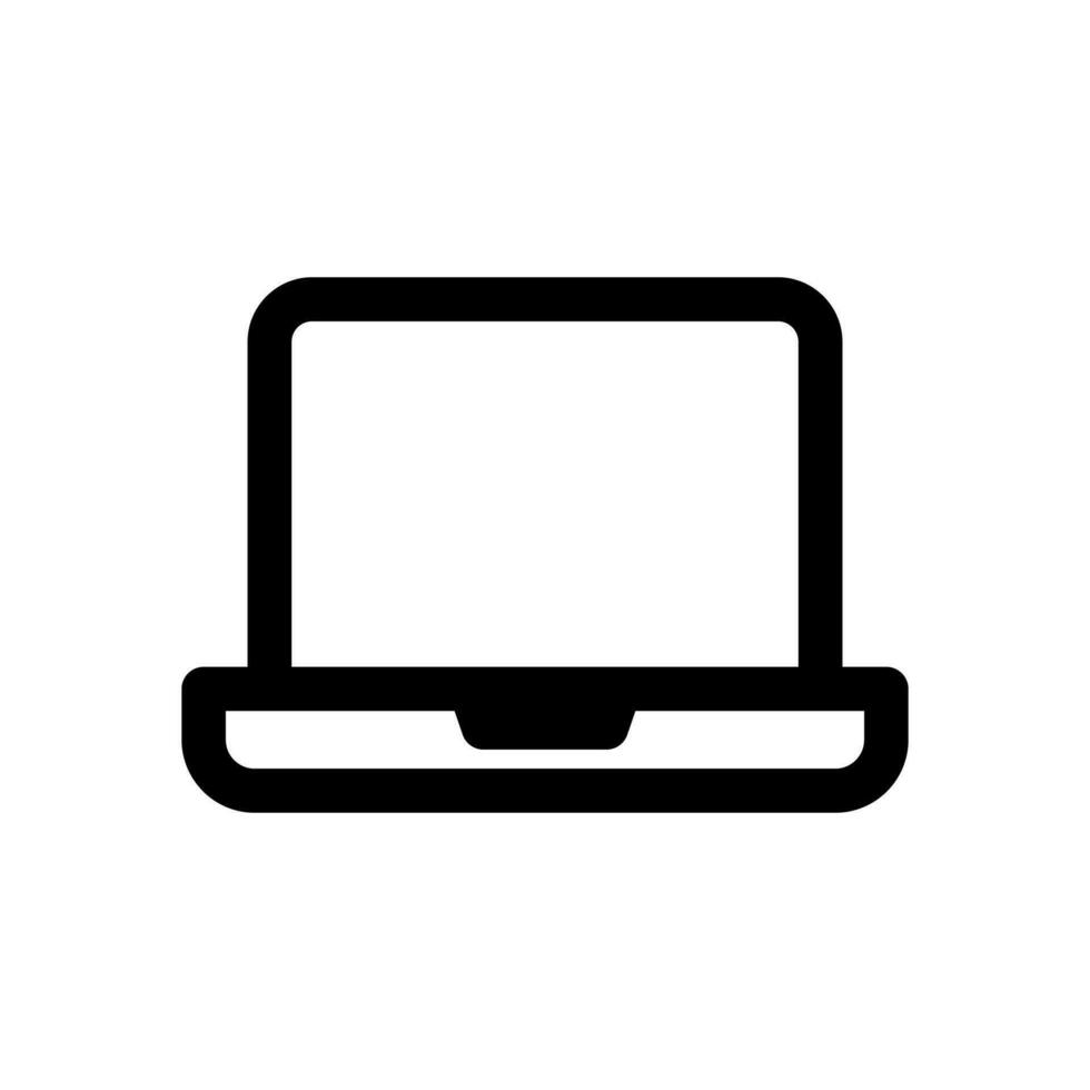 Laptop icon design template vector