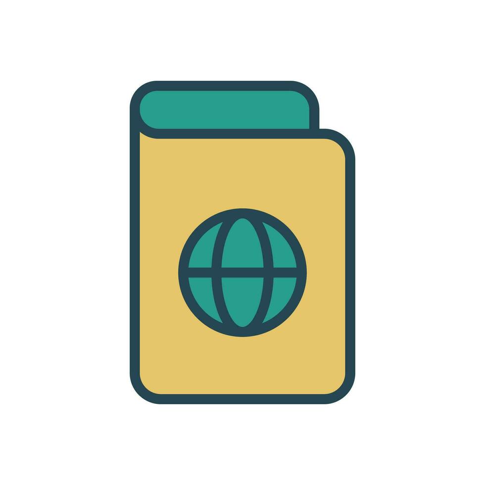 Passport icon design template vector