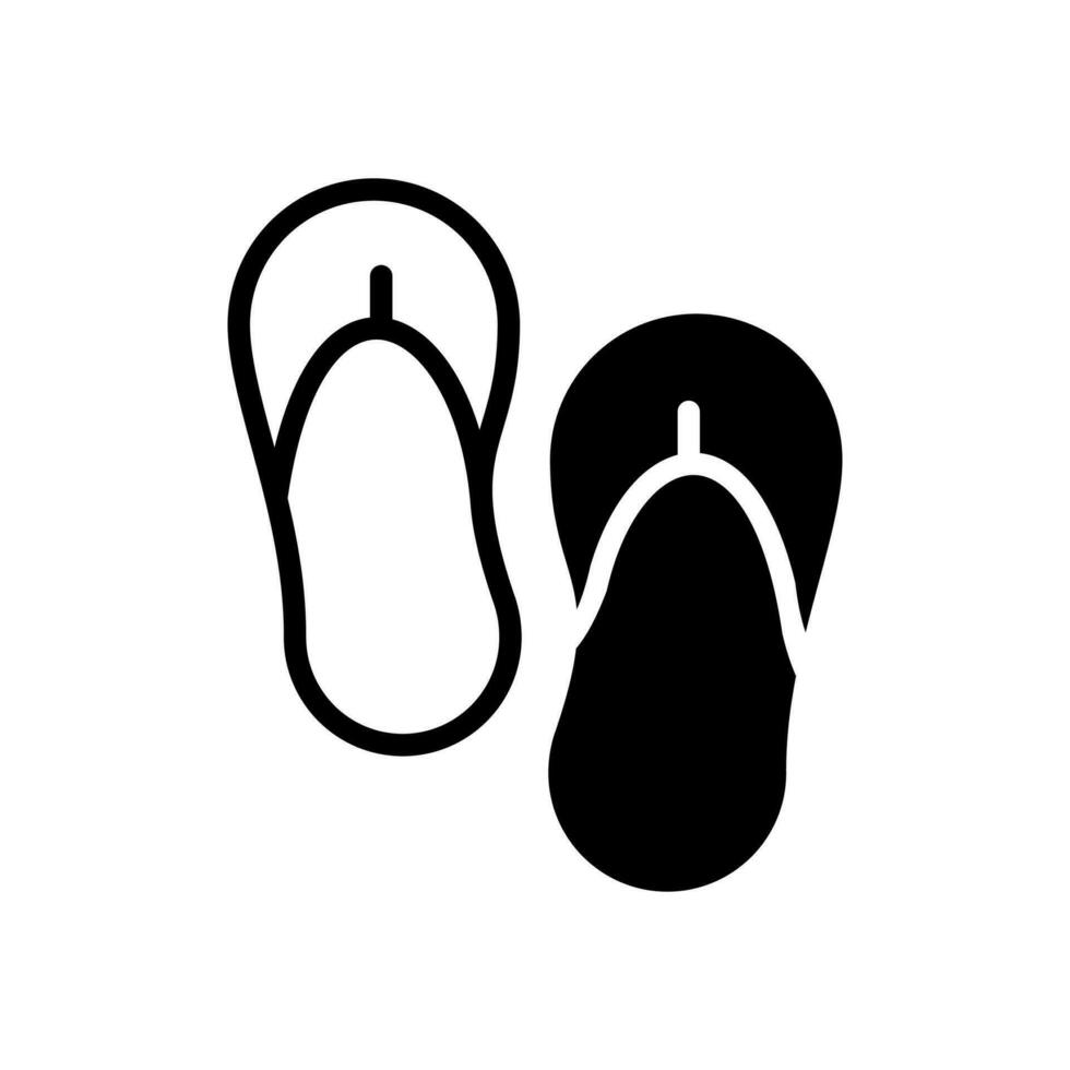 Flip flops icon design template vector