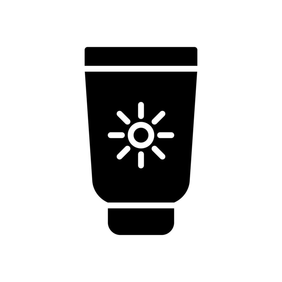 Sunscreen icon design template vector
