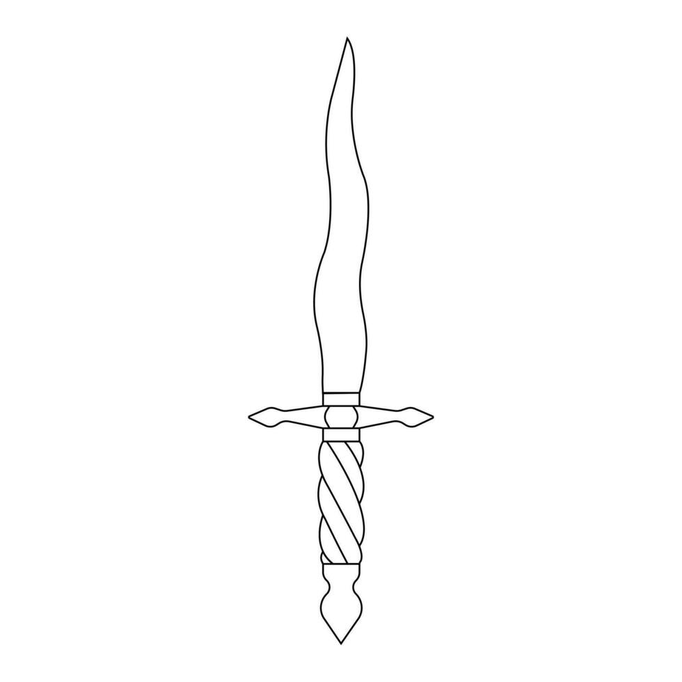Knife.  knife icon Isolated on white background. Vector illustration in a flat style.