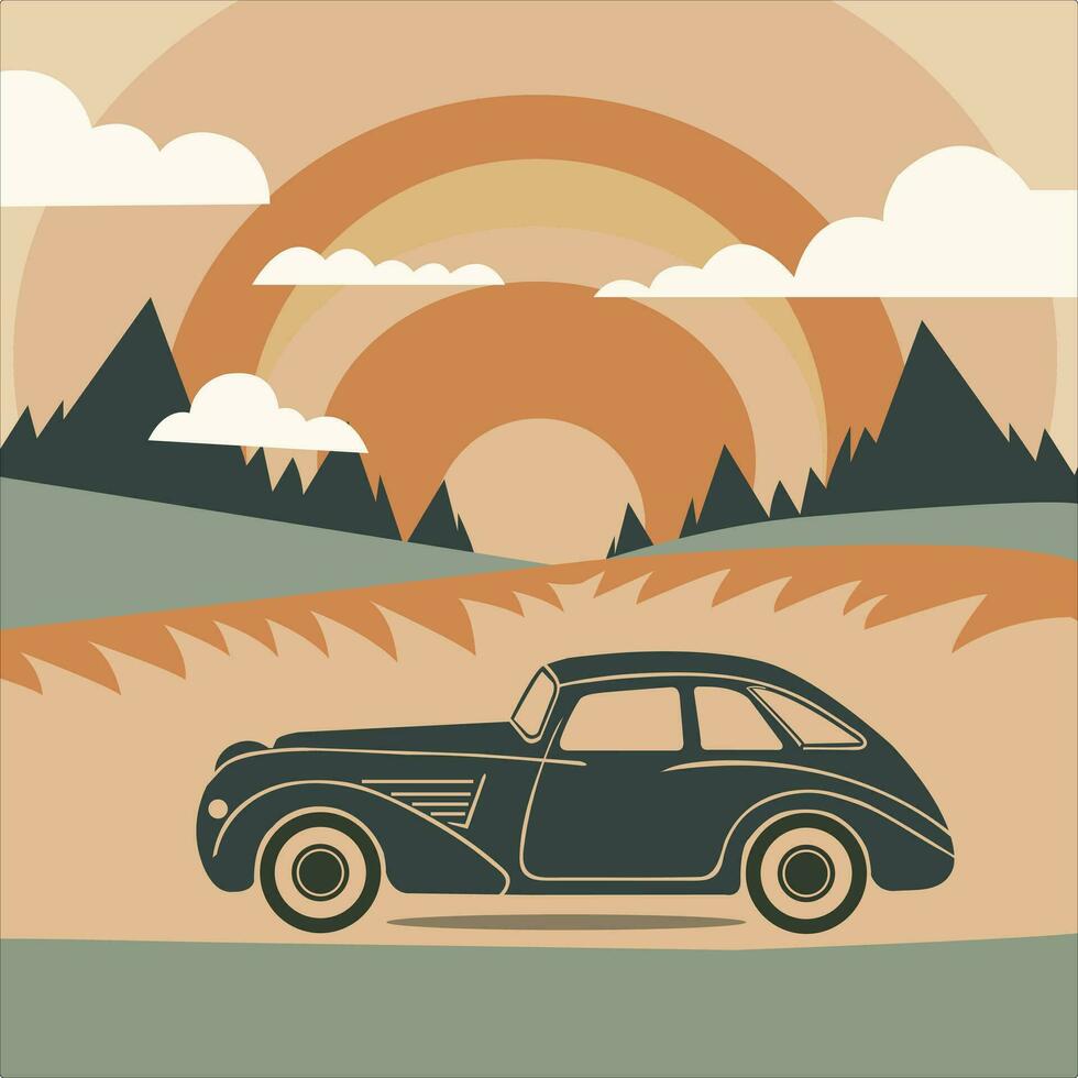 Adventure retro vintage t shirt design vector